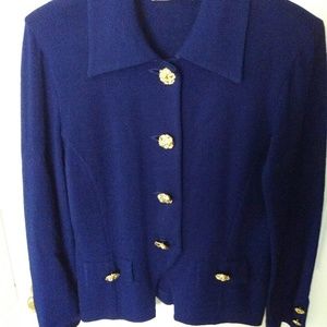 Cobalt Blue St John Blazer